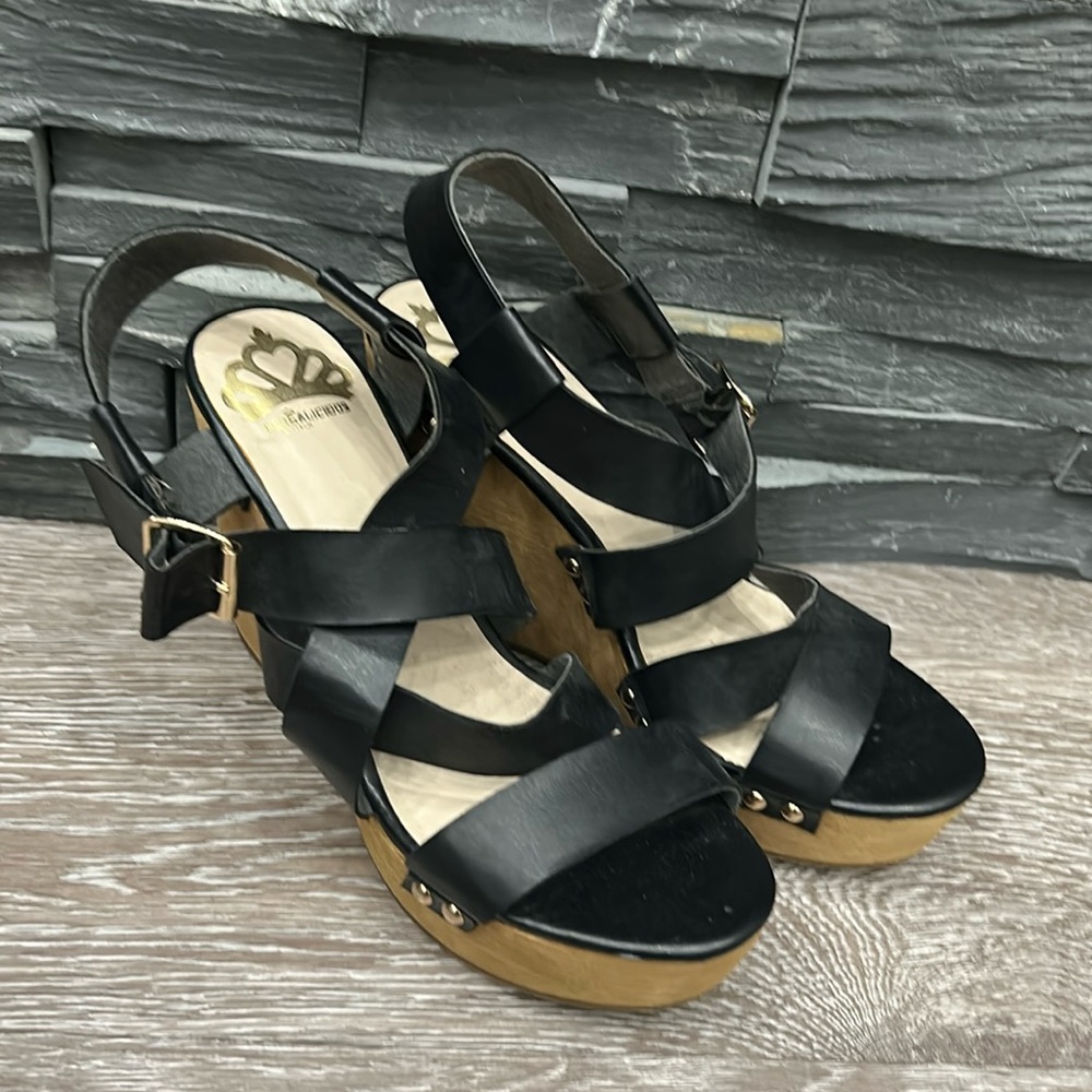 Fergicious Strappy Wedge Heels